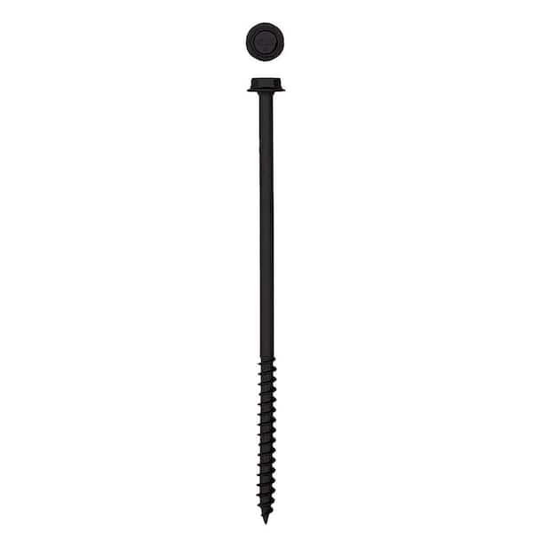 1/4 in. x 6 in. Exterior Hex Head Structural Wood Lag Screws Powerlags Hex (50 Each) Bit Included