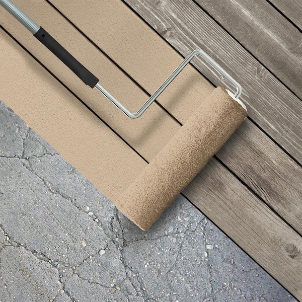 5 gal. #S280-3 Practical Tan Textured Low-Lustre Enamel Interior/Exterior Porch and Patio Anti-Slip Floor Paint