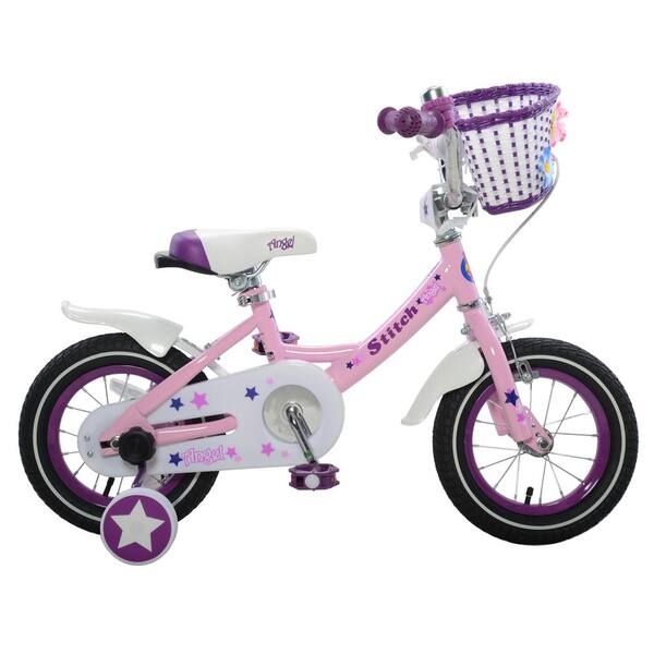 Stitch Angel Girl's Bike, 12 in. wheels, 7 in. frame in Pink