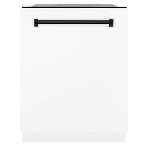 Autograph Edition 24 in. Top Control 6-Cycle Tall Tub Dishwasher with 3rd Rack in White Matte and Matte Black
