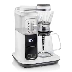 Convenient Craft 8-Cup White Drip or Pour-Over Coffee Maker