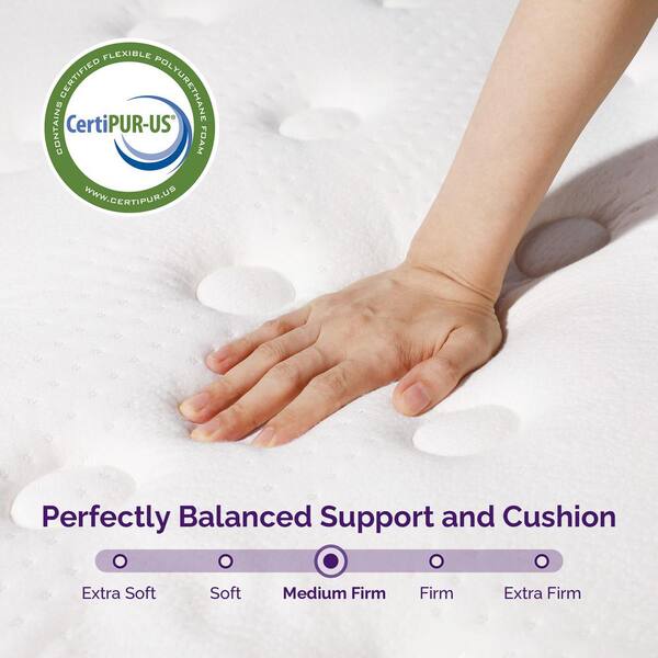 Sersper Serleep 8 in. Medium Firm Foam Blend 5-Zone