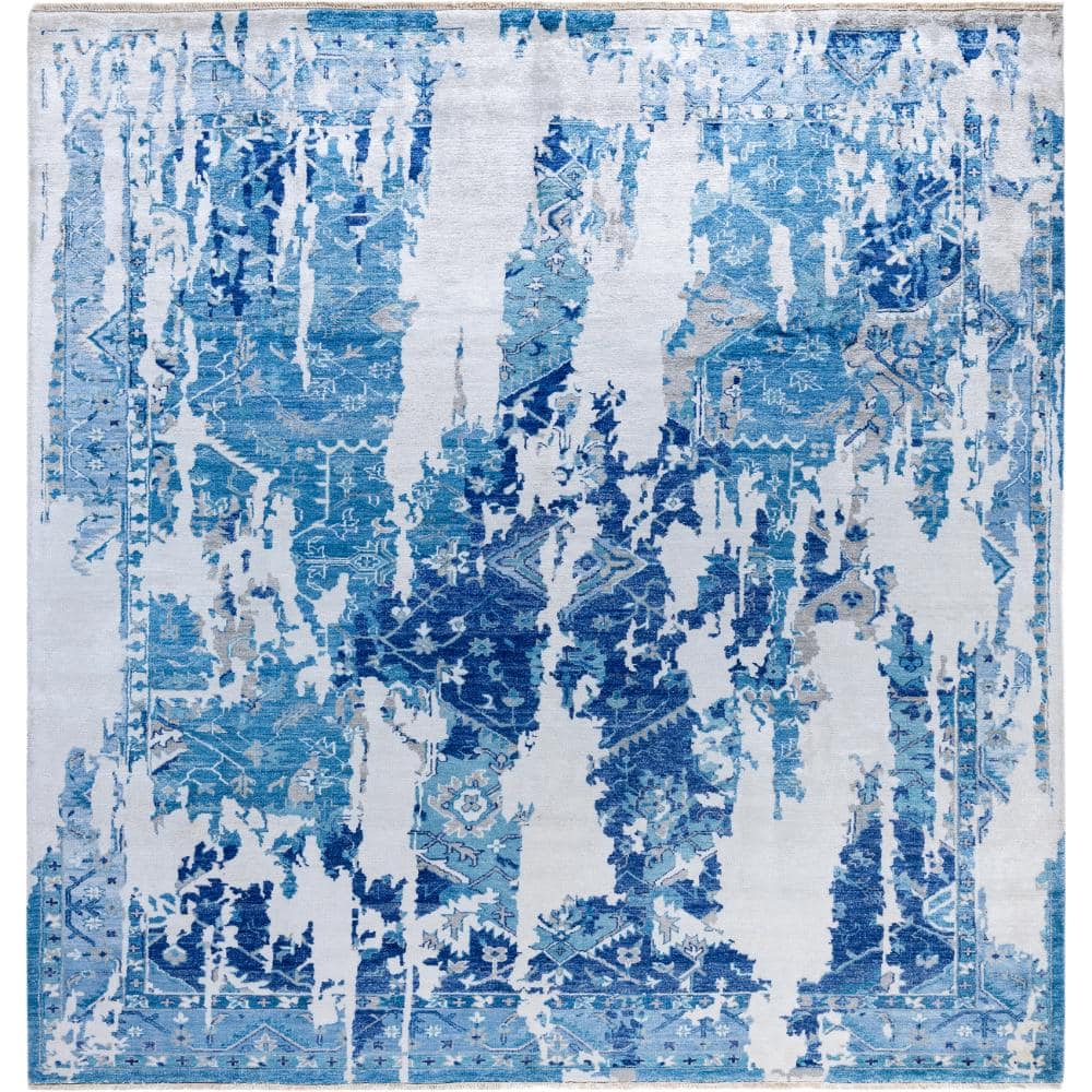 Ikat Ivory 8 X 10 Hand-Knotted Silk Indoor Area Rug price history on PriceWatchPro