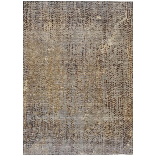 Addison Rugs Chantille Machine Washable Indoor/Outdoor Abstract ACN2088 Brown 2 ft. 6 in. x 3 ft. 10 in. Area Rug