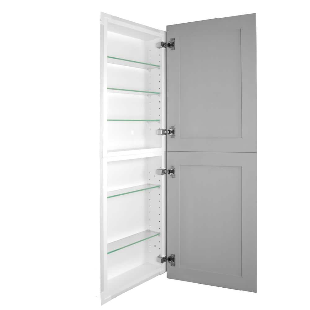 Silverton 14 in. x 44 in. x 4 in. Frameless Recessed Medicine Cabinet/Pantr