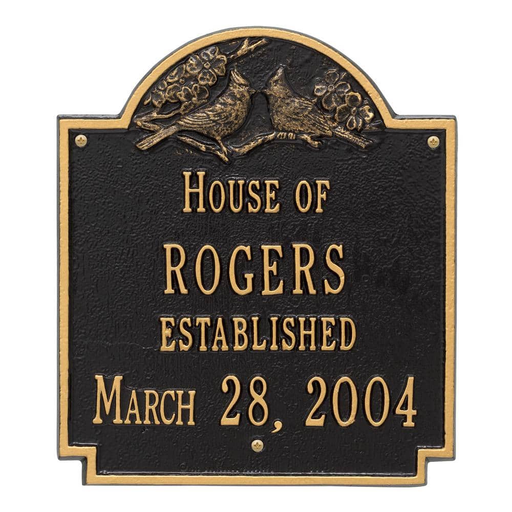 Cardinal Wedding/Anniversary Arched Personalized Plaque