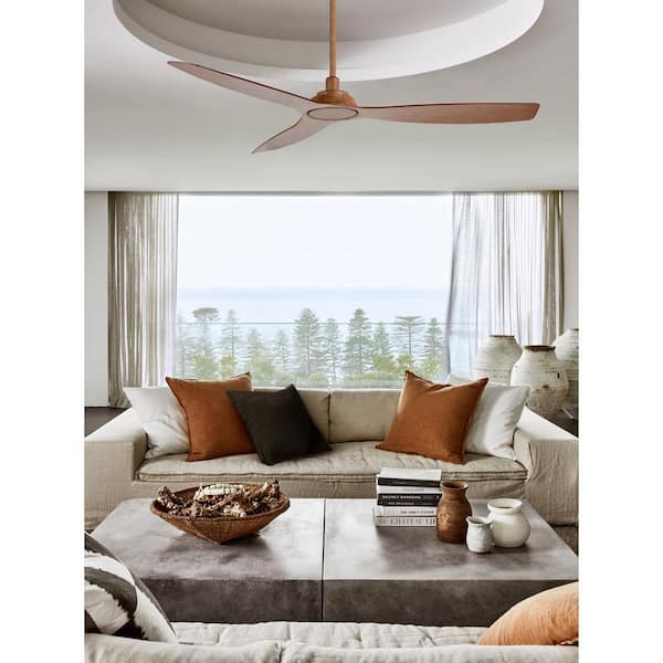 Moto 52 in. Indoor Dark Koa Ceiling Fan with Remote Control