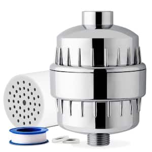 15-Stage High Output Shower Filter, Reduces up to 99% Chlorine, H2S, Heavy Metals, Filters up to 700 Showers, Chrome