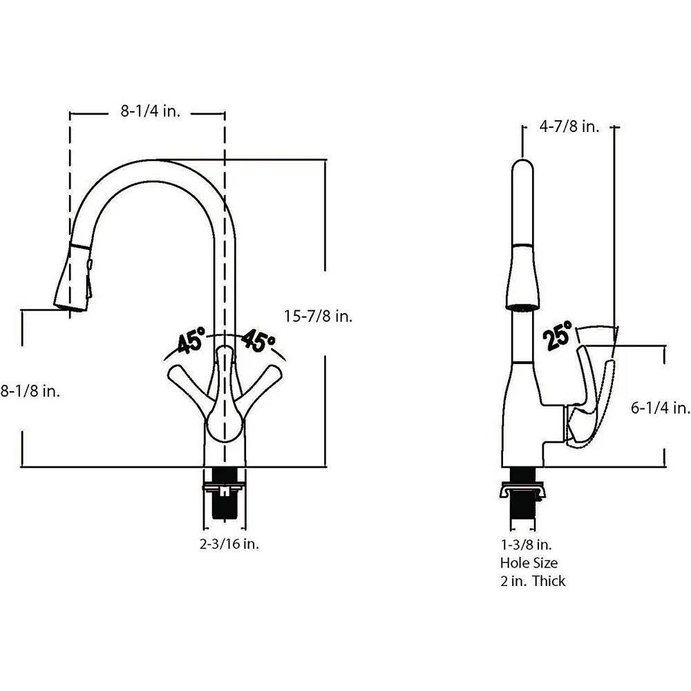 Stainless Steel Touchless Pull-Down Kitchen Faucet with Spray