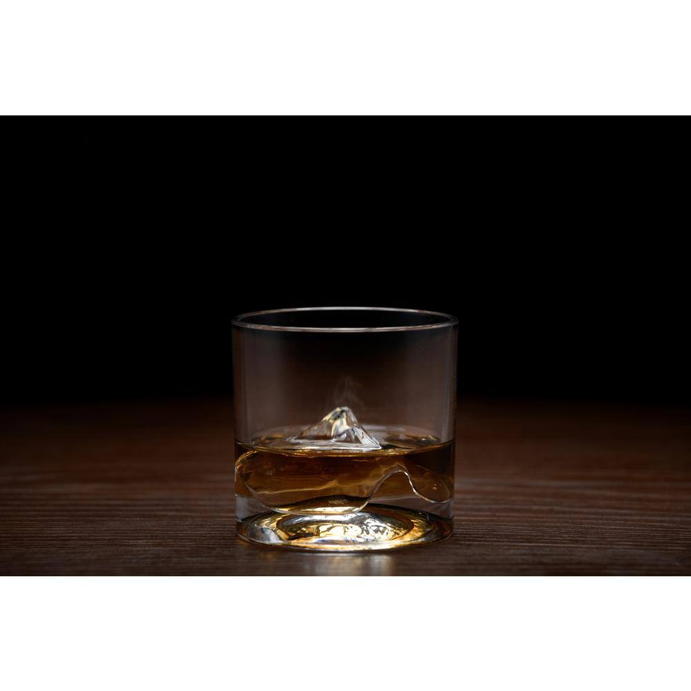 Mount Everest Crystal Whiskey Decanter Set with 4 Glasses