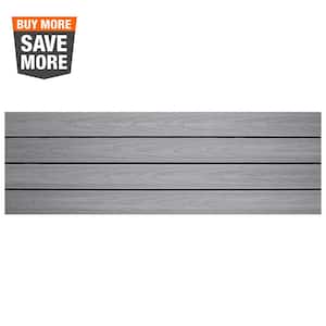 UltraShield Naturale 1 ft. x 3 ft. Quick Deck Composite Outdoor Deck Tile in Icelandic Smoke White (15 sq. ft. per Box)