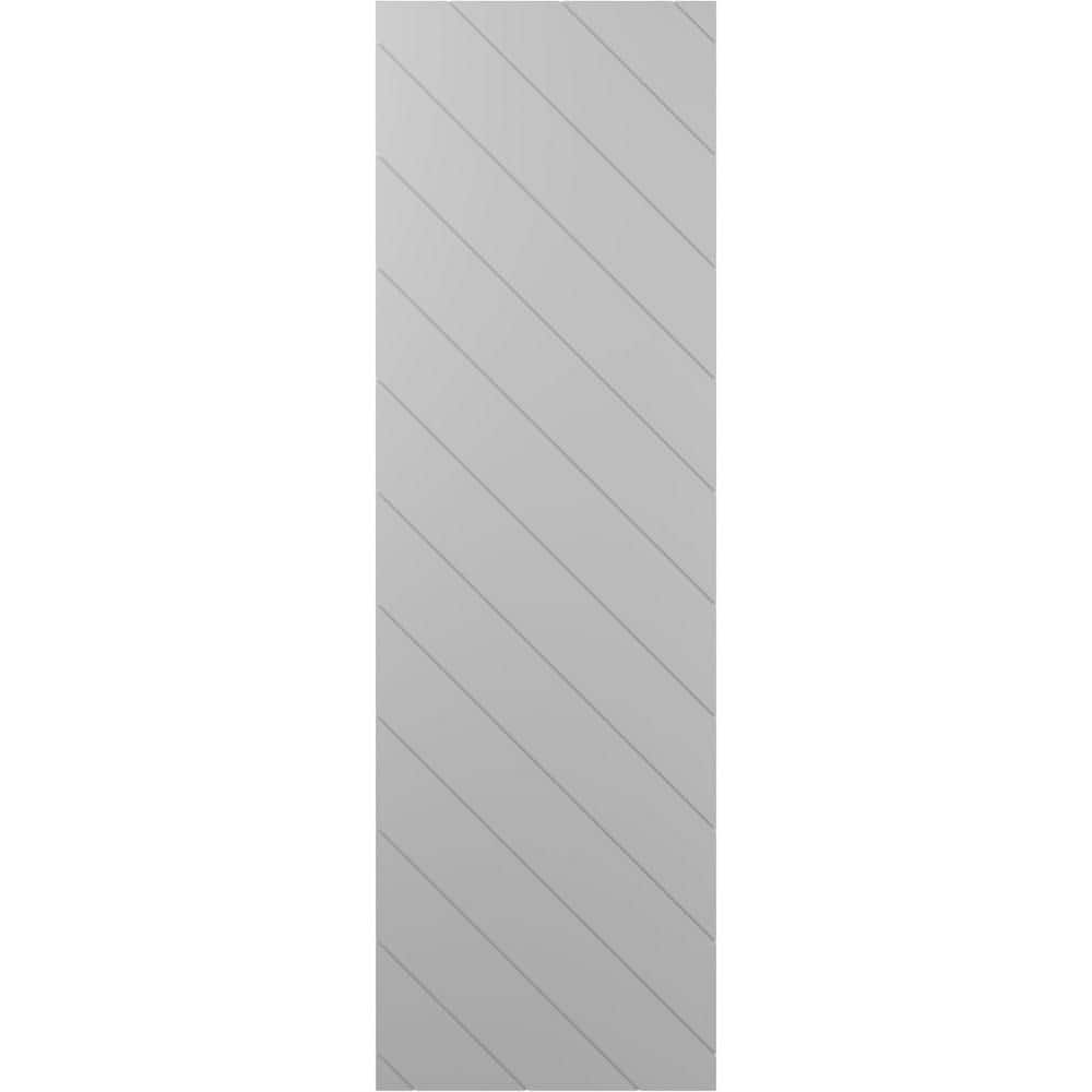 15 in. W x 40 in. H True Fit PVC Diagonal Slat Modern Style Fixed Mount Board and Batten Shutters Primed price history on PriceWatchPro