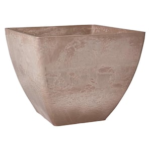 Simplicity Square 16 in. x 16 in. x 13 in. Taupe PSW Pot