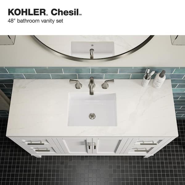 Kohler K-99678-SH10-1WR Adjustable Shelf with Electrical Outlets for 48 Tailored Vanities with 2 Doors, 6 Drawers