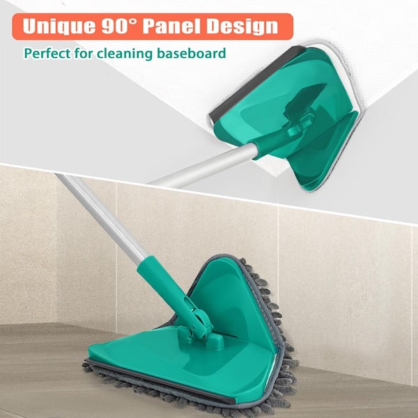 Wall Cleaner Mop,73Wall Mop Cleaner With Long Handle,Ceiling Dust Mop With 15° Bent Labor-Saving Elbow Extension Pole For Cleaning Walls Window Ceiling Floor Car High Cabinet - View #8