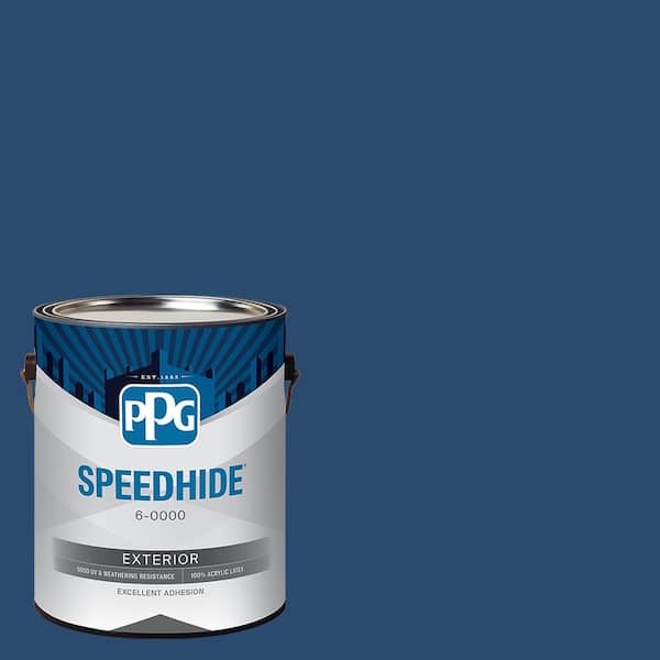 SPEEDHIDE 1 gal. PPG1160-7 Blue Tang Semi-Gloss Exterior Paint