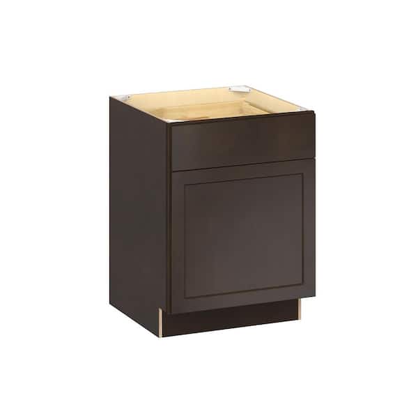 Emerson Cocoa ADA Base with Right door Ready to Assemble Kitchen Cabinet (24 in. W x 32.5 in. H x 24 in. D)