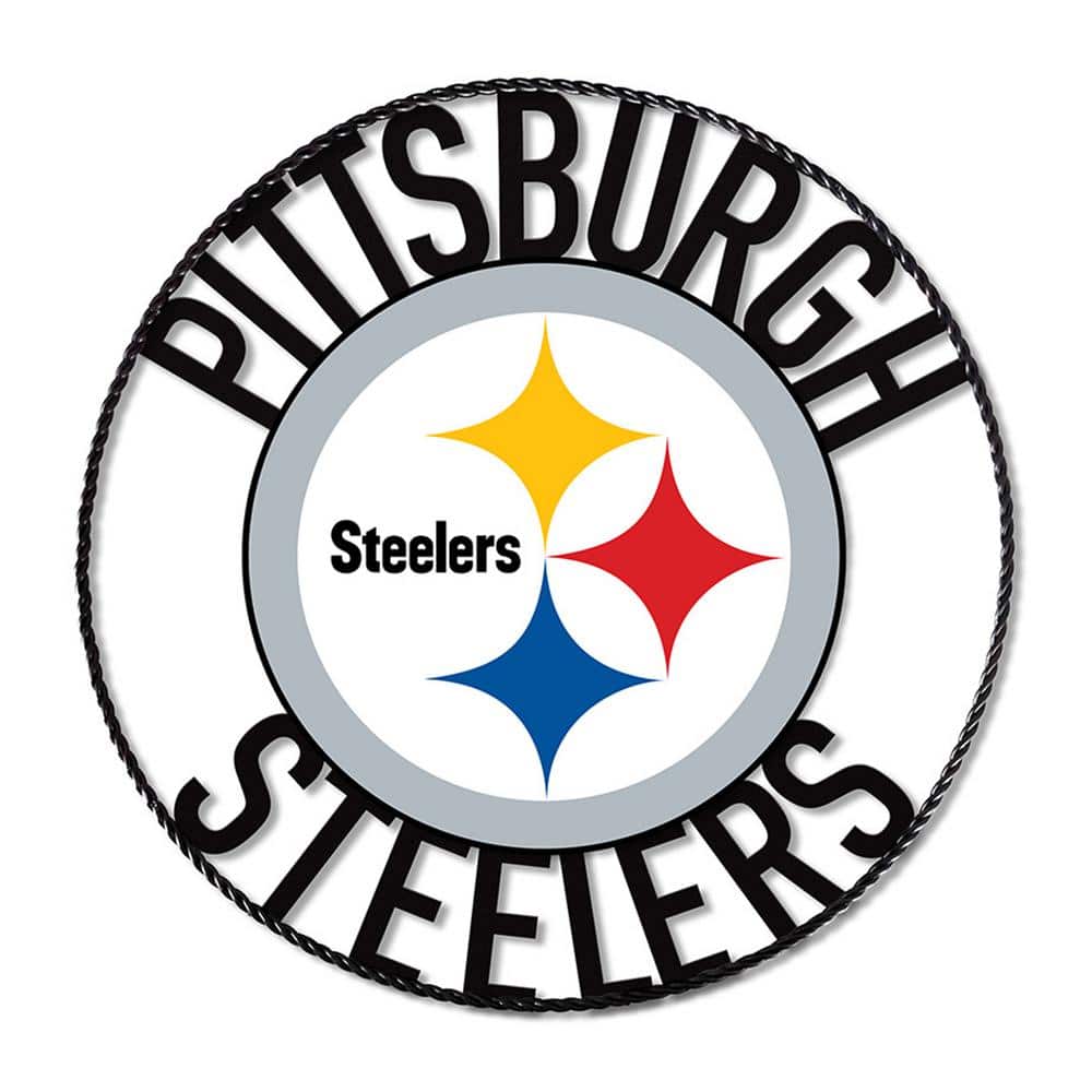 IMPERIAL Pittsburgh Steelers Team Logo 24 in. Wrought Iron Decorative ...