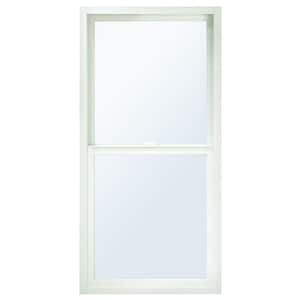 31-1/2 in. x 59-1/2 in. 100 Series White Single-Hung Composite Window with White Int, SmartSun Glass and White Hardware