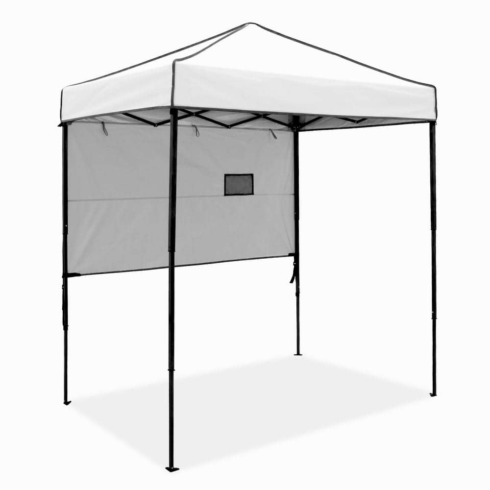 COOS BAY 6 ft. x 4 ft. White Instant Canopy Pop Up Tent with Adjustable ...