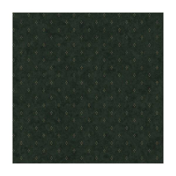 York Wallcoverings Best of Country Crackle Dot Wallpaper Forest Green Paper Strippable Roll (Covers 56 sq. ft.)