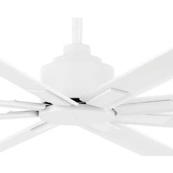 MINKA-AIRE Xtreme H2O 84 in. Indoor/Outdoor Flat White Ceiling Fan