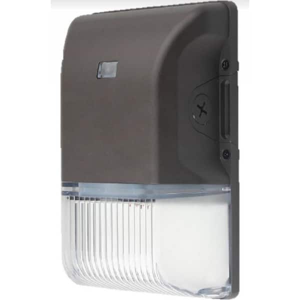 175-Watt Equivalent 26-Watt Integrated LED Bronze Outdoor Wall Pack Light 3000K, 4000K 5000K Dusk to Dawn Selectable CCT