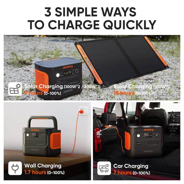 Jackery 2000W Rated/4000W Peak Push Button Start Solar