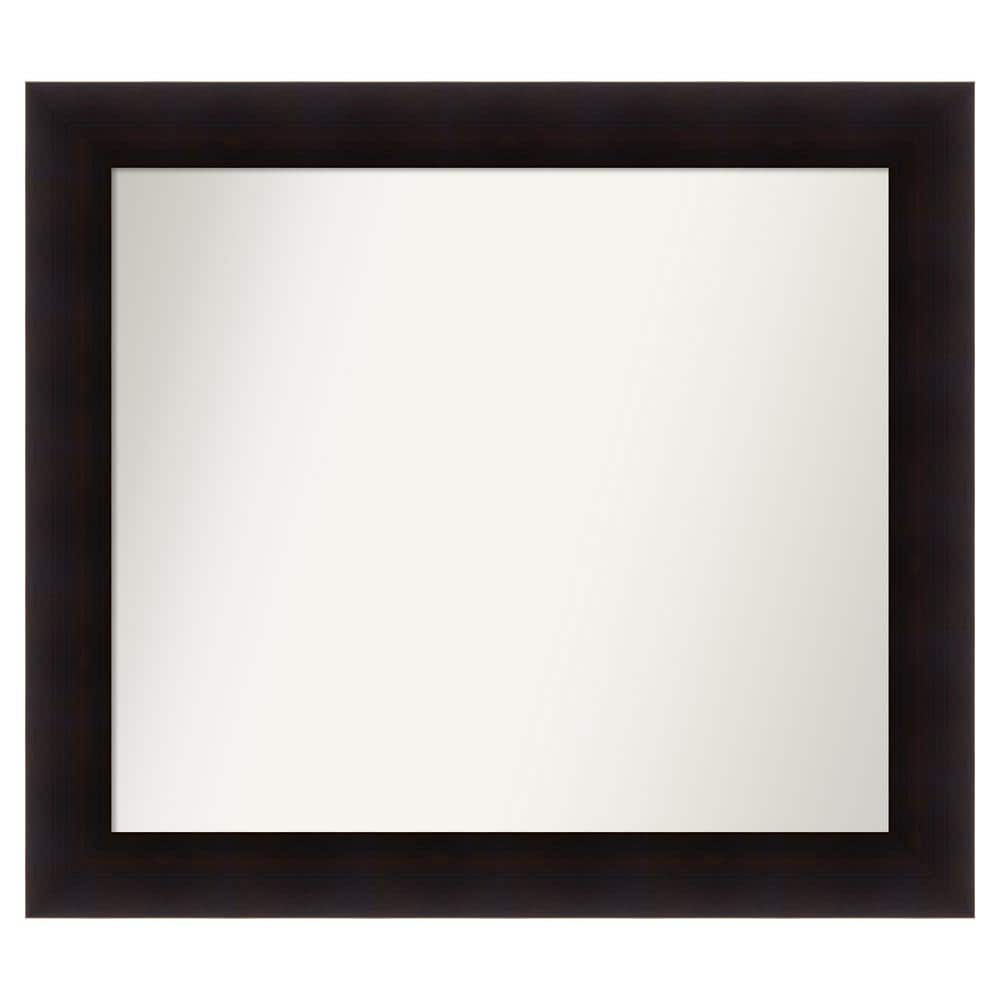 Portico Espresso 33.75 in. x 29.75 in. Custom Non-Beveled Wood Framed Batthroom Vanity Wall Mirror price history on PriceWatchPro