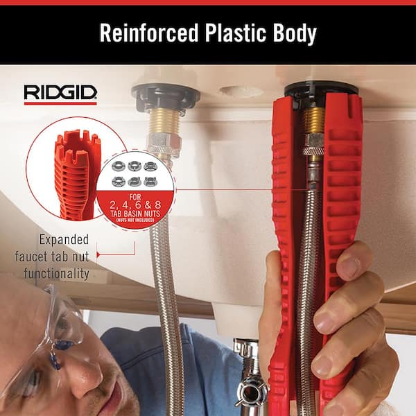 Ridgid Faucet Tool EZ Change 5/8" Cylindrical Inset Multipurpose Plumbing 