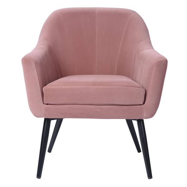 pink mid century modern chair