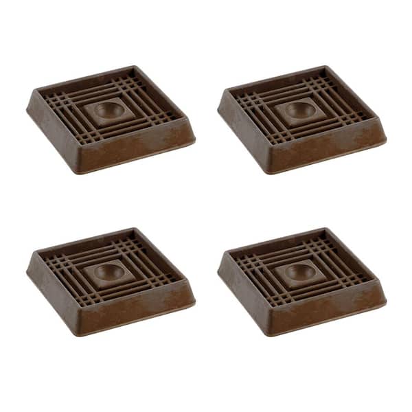 Brown Smooth Rubber Furniture Cups NEW 4 Pack 1-1/2 in FREE 3 DAY SHIPPING 