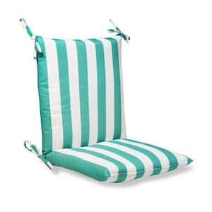 green and white striped chair cushions