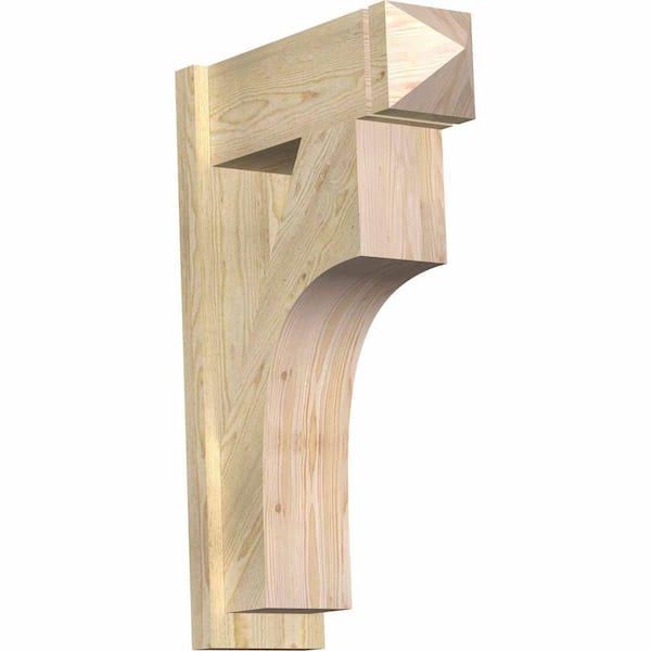 Ekena Millwork 8 in. x 34 in. x 22 in. Westlake Arts and Crafts Rough Sawn Douglas Fir Outlooker