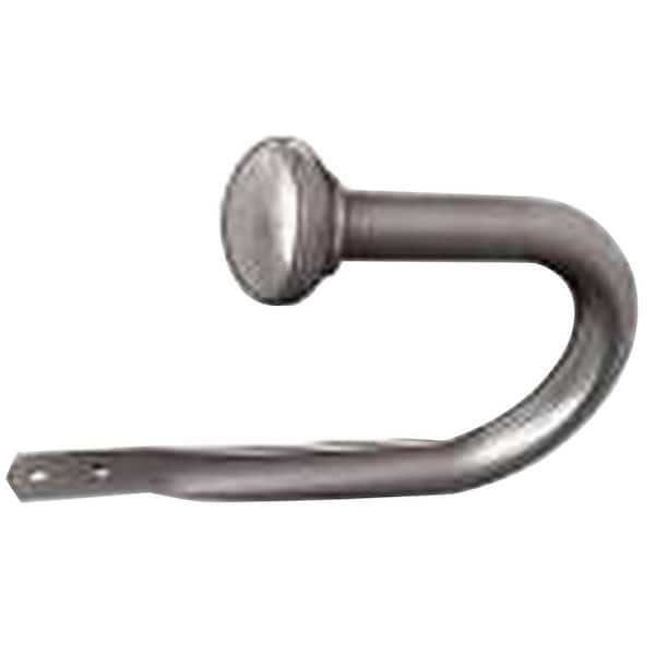 Home Decorators Collection Brushed Nickel Steel Hook Curtain Holdback (Set of 2)