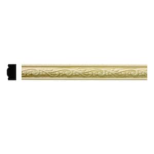 7/16 in. x 3/4 in. x 96 in. Hardwood White Unfinished Whimsey Trim Moulding