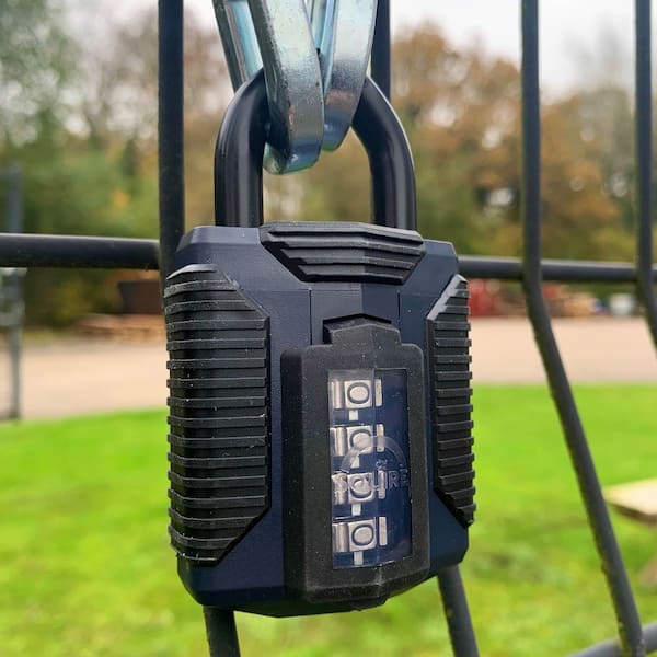 All Terrain 2.11 in. Wide Steel Combination Padlock with Weather Coated Shackle