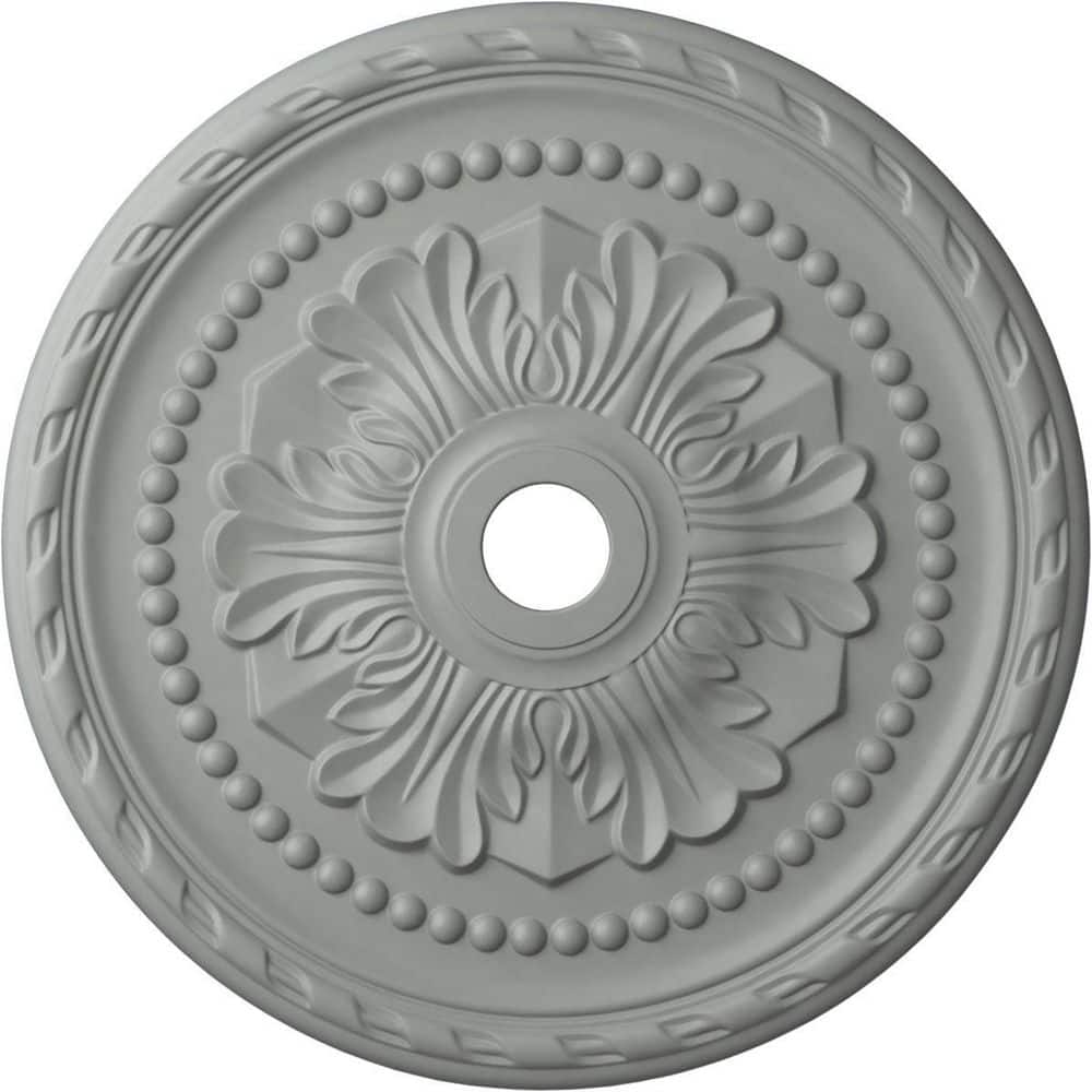 Palmetto 31.5" White Polyurethane Ceiling Medallion