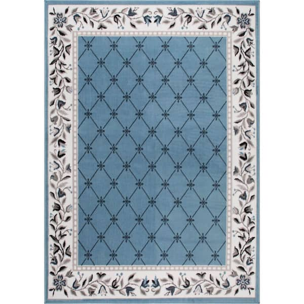 Home Dynamix Premium Blue/Ivory 2 ft. x 3 ft. Medallion Area Rug 5