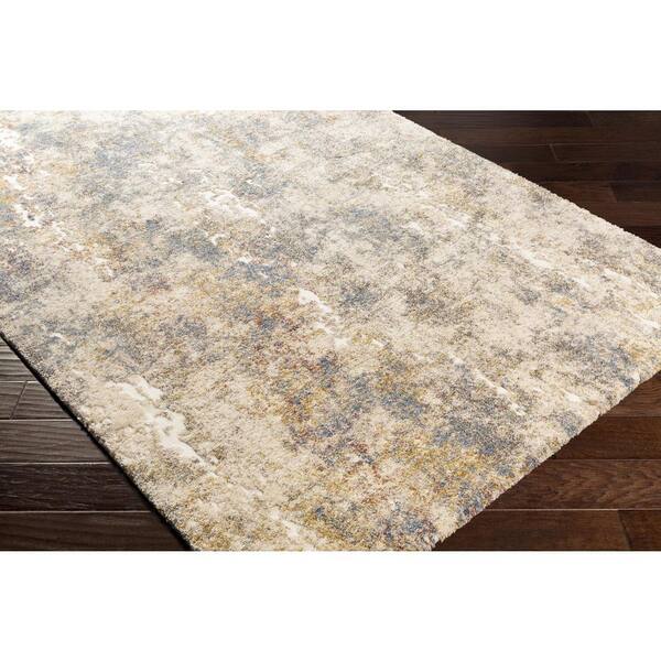 Tuscany 2 ft. x 4 ft. Yellow Abstract Indoor Area Rug