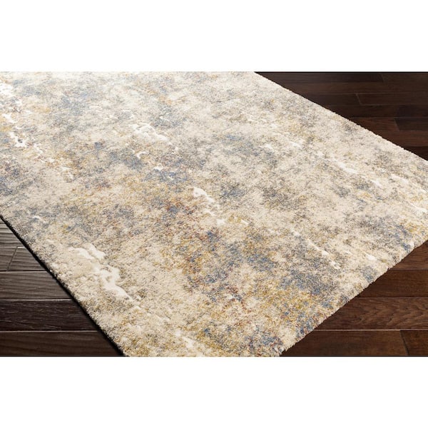 Tuscany Yellow Abstract 5 ft. x 7 ft. Indoor Area Rug