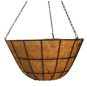 20 in. Metal Coco Hanging Coco Basket