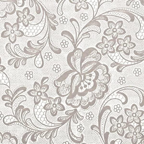 Con-Tact Creative Covering 18 in. x 16 ft. Frosty White Lace Transparent Self-Adhesive Vinyl Drawer and Shelf Liner (6 Rolls)