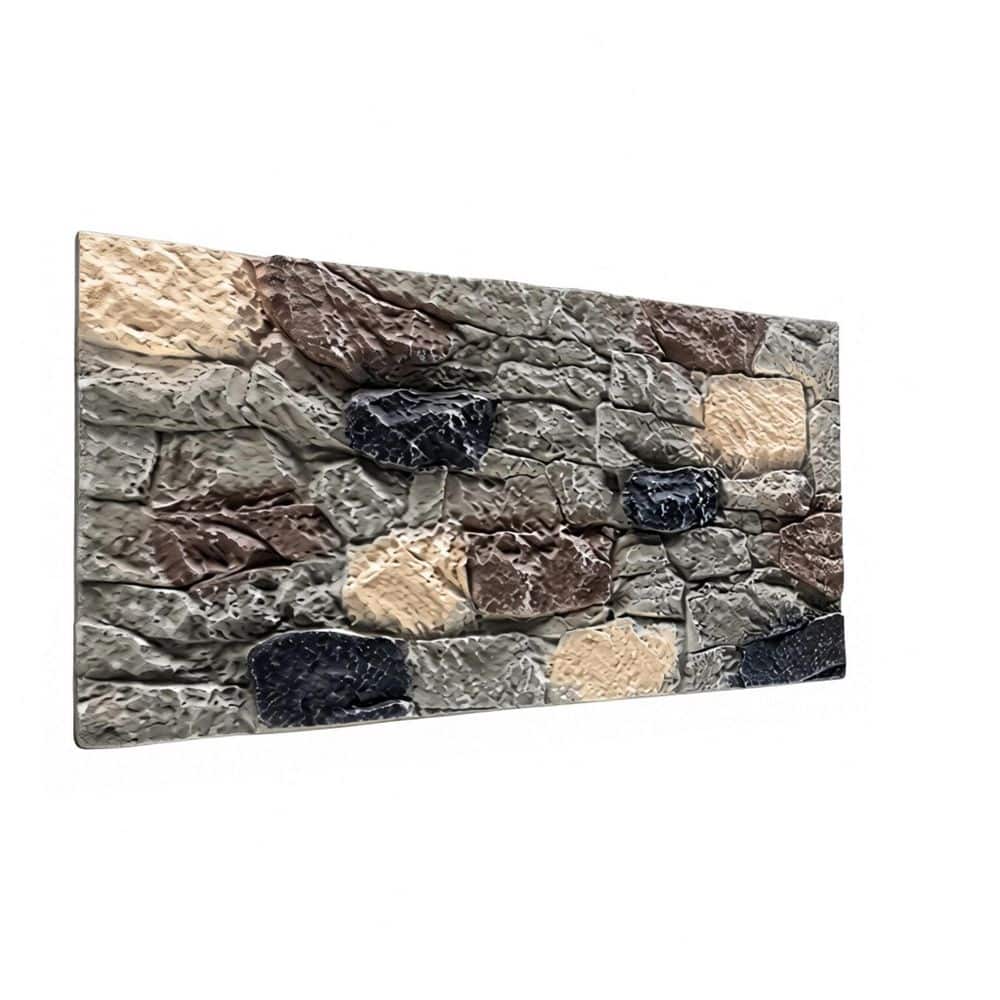 47 in. W x 24 in. L Concrete Gray B2 Fire Rated Faux Stone Siding Polyurethane Flagstone Wall Panel (16-Pack) price history on PriceWatchPro