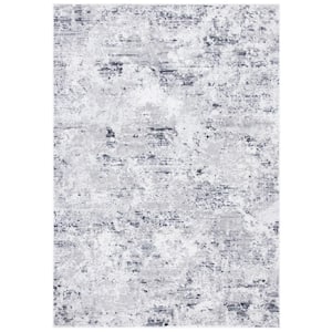 Amelia Gray/Ivory 4 ft. x 6 ft. Abstract Area Rug