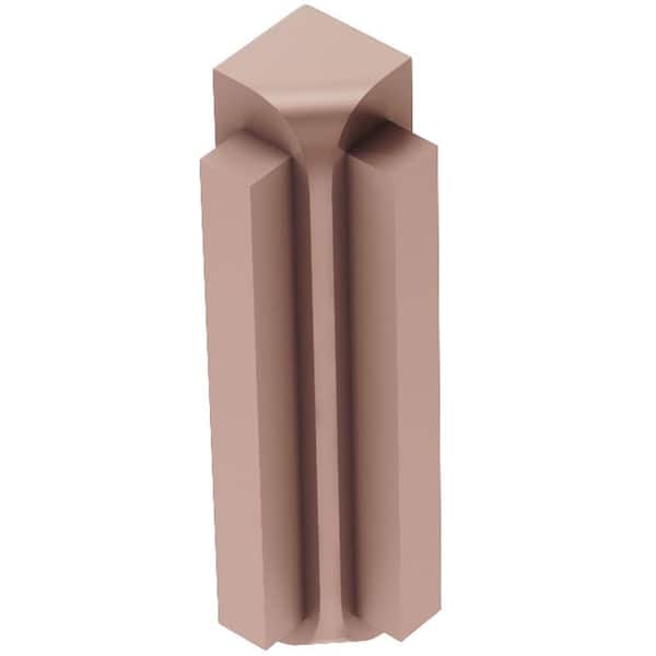 Schluter Rondec-Step Satin Copper Anodized Aluminum 3/8 in. x 1-7/8 in. Metal 90° Inside Corner