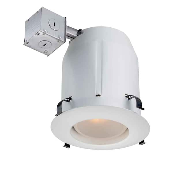 Commercial Electric 5 in. White Recessed Open Kit