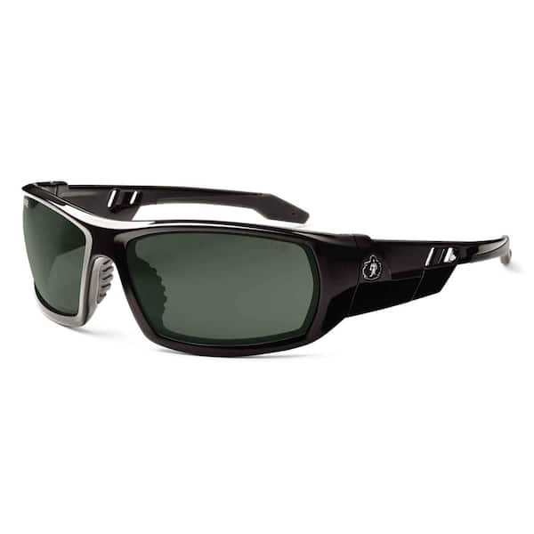 Ergodyne Skullerz Odin Black Polarized Safety Glasses, Tinted Lens - ANSI Certified