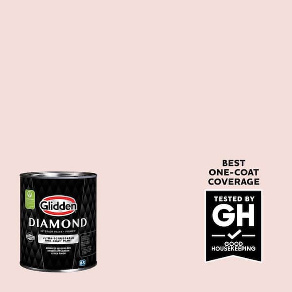Glidden Diamond 1 qt. PPG1064-2 Pink Chablis Flat Interior Paint with Primer