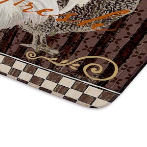 Country Rooster Rectangle Kitchen Mat 22in.x 35in.